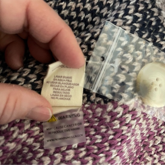 Geometric Patterned Button-Up Sweater - Picture 7 of 10